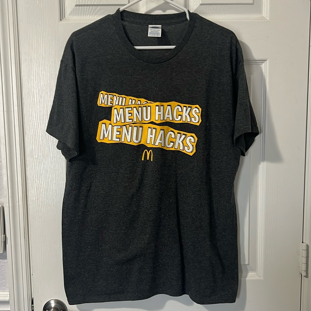 EUC McDonald’s Menu Hacks Tee Shirt